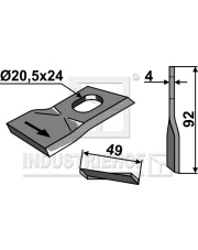 80-288 Nożyk do kosiarek rotacyjnych 80-288.97