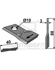 80-292 Nożyk do kosiarek rotacyjnych 80-292.97