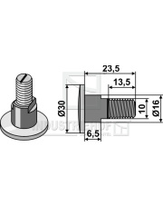 80-3004 Śruba do kosiarki rotacyjnej - M10x1,5 - 12.9 80-3004.97