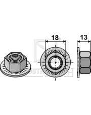 80-3010 Hexagon nut - M12x1,75 80-3010.97
