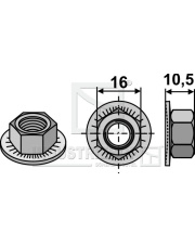 80-3011 Hexagon nut - M10x1,5 80-3011.97