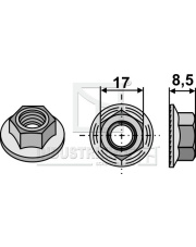 80-3012 Hexagon nut - M12x1,75 80-3012.97