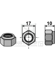 80-3013 Nakrętka samozabezpieczająca - M10x1,5 80-3013.97