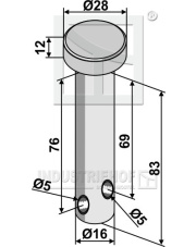 85-105 Sworzeń 85-105.97