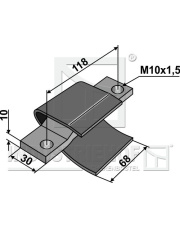 98.KUH-705 Płoza ślizgowa INDUSTRIEHOF 98.KUH-705.97