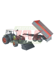 Zabawka Claas Nectis 267F + ładowacz + przyczepa 1992-02112