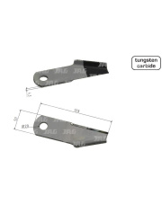 JAG41-0177  Ostrze rozdrabniacza, prawe MWS Germany 87384918.02