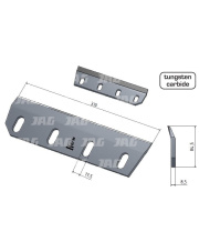 30-0310-45-01-2 Nóż sieczkarni do trawy, prawy MWS Germany 30-0310-45-01-2.01