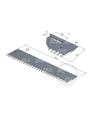 30-0740-52-01-0 Nóż piłkowy do wycinaka lewy MWS Germany 30-0740-52-01-0.01
