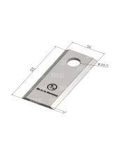 60-0125-02-01-7 Nożyk do kosiarki rotacyjnej MWS Germany 60-0125-02-01-7.01