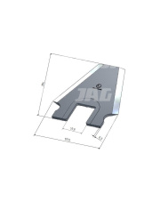 30-0190-26-01-2 Nóż przyczepy samozbierającej MWS Germany 30-0190-26-01-2.01