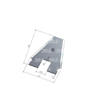 30-0240-23-01-2 Nóż przyczepy samozbierającej MWS Germany 30-0240-23-01-2.01