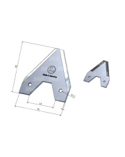 80-4-0716 Nożyk kosy MWS Germany 80-4-0716.01