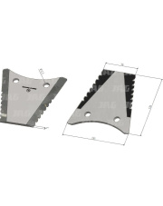 60-0140-51-01-0 Nóż tnący szarpacza słomy utwardzamy MWS Germany 60-0140-51-01-0.01