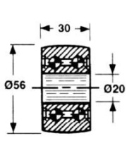 JAG52-0012 Rolka tłoka prasy 58.119-A