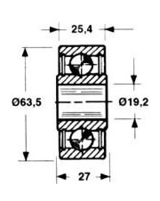 JAG52-0004 Rolka John Deere 332-336-342 58.122-A