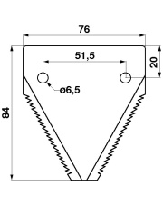 JAG01-0025 Nożyk kosy RADURA 611316.02