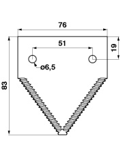 JAG21-0035 Nożyk kosy górno nacinany JAG P49650.41
