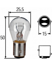 Żarówka 12V 21/5W-P21/5W-BAY15D HELLA ŻAR.12V21/5W-P21/5W-BAY15D-H