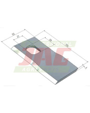 Nóż prawy MWS Germany 60-0134-34-01-7.01