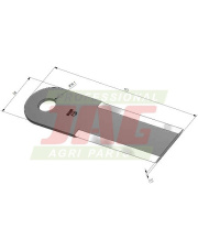 Nóż sieczkarni MWS Germany 60-0170-01-01-0.01