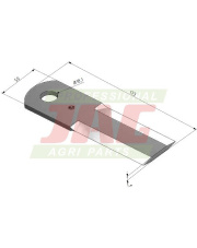 JAG22-0117 Nóż sieczkarni do kukurydzy MWS Germany Z42176.02