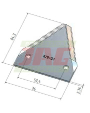 Nożyk kosy MWS Germany 80-4-0419.01