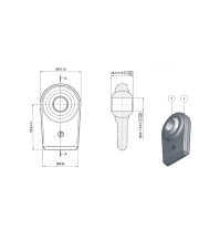 JAG98-1625 Przegub kulowy JAG98-1625