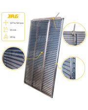 JAG05-0044 Sito żaluzjowe ocynkowane dolne, lamela-10mm JAG PREMIUM 600117.00