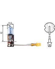 Żarówka 12V 35W-H3-PK22S HELLA ŻAR.12V35W-H3-PK22S-H