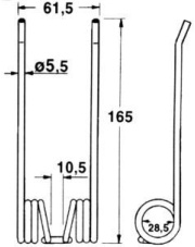 JAG57-0008 Sprężyna podbieracza 06296285.09