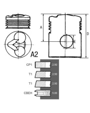 JAG99-0788  Tłok + pierścienie FL812 JAG99-0788