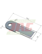 Nóż sieczkarni MWS Germany 60-0175-63-01-0.01