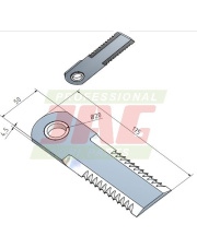 Nóż sieczkarni MWS Germany 60-0175-68-02-0.01