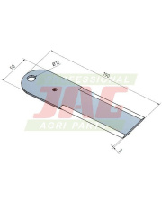 Nóż sieczkarni MWS Germany 60-0180-01-01-0.01