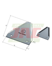 Nożyk kosy  DIN 75 x 2 MWS Germany 80-4-0785.01