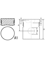 734460M91 Tłok  sworzeń 734460M91.01