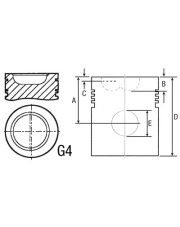 3637360M91 Tłok sworzeń ciągnika 3637360M91.01