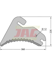 JAG59-0381 Nóż prasy 0982.21.09.00.03