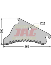 253282100 Nóż prasy John Deere CC52821.01
