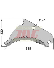 Nóż prasy Deutz-Fahr 1665.1648.01