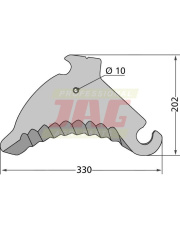 JAG59-0379 Nóż prasy 285.777.01