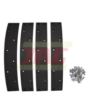 JAG08-0497 Zestaw okładzin hamulcowych do Claas (4szt+nity) 40x250mm 631866.01