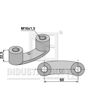 M36100312 Mocowanie zęba M16x1,5 INDUSTRIEHOF M36100312.01