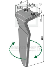 RH-111-DER Ząb brony aktywnej, prawy INDUSTRIEHOF RH-111-DER.97