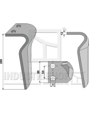 RH-51-DEL Ząb brony aktywnej, lewy RH-51-DEL.97