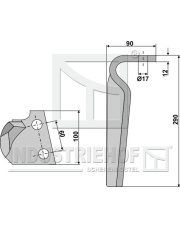 RH-FER-01R Ząb brony aktywnej, prawy RH-FER-01R.97