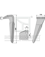 RH-KVE-01R Ząb brony aktywnej, prawy RH-KVE-01R.97