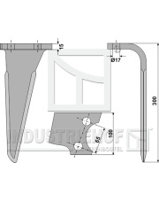 RH-PRG-04R Ząb brony aktywnej, prawy RH-PRG-04R.97