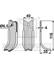 AGR-08 Nóż glebogryzarki AGR-08.97
